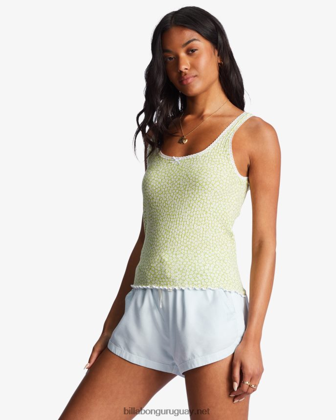 hasta el amanecer camiseta sin mangas mujer prado de musgo DR68442144 Billabong