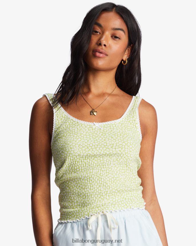 hasta el amanecer camiseta sin mangas mujer prado de musgo DR68442144 Billabong