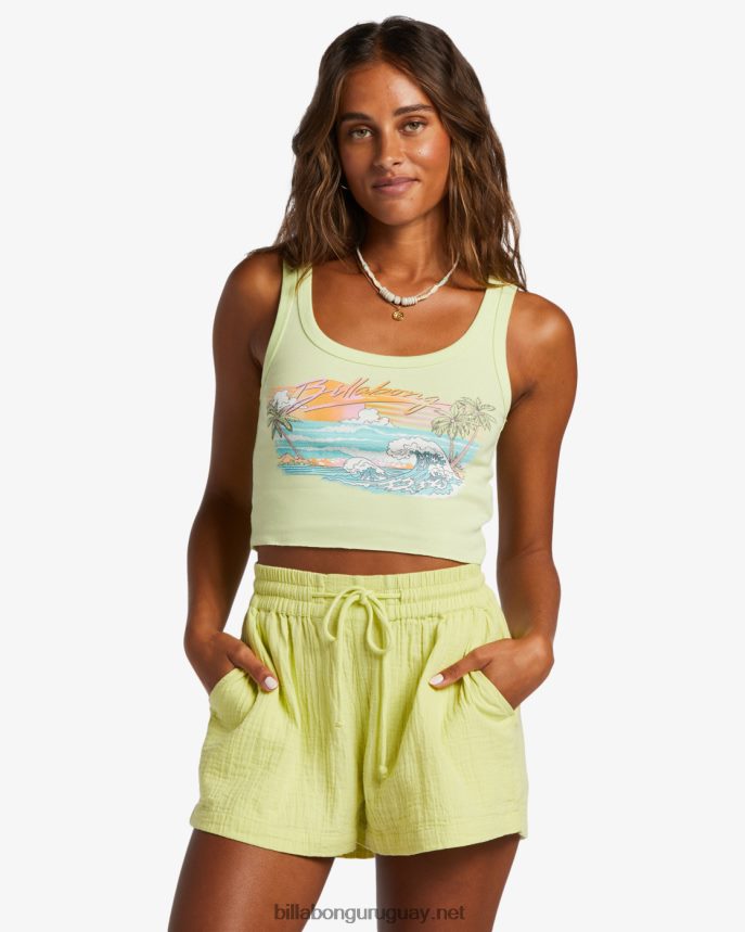 solo mi camiseta sin mangas vibe mujer lima claro DR68441911 Billabong