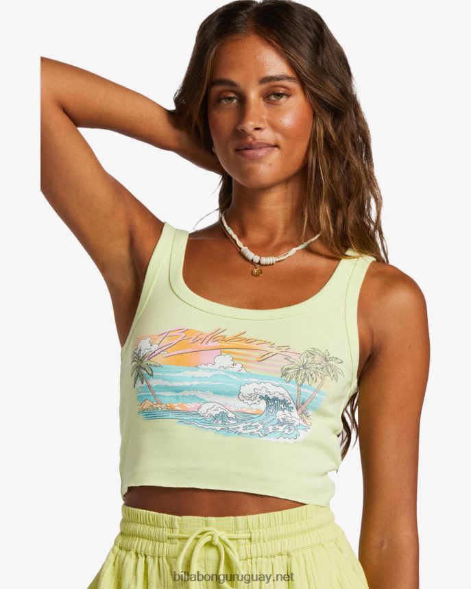 solo mi camiseta sin mangas vibe mujer lima claro DR68441911 Billabong