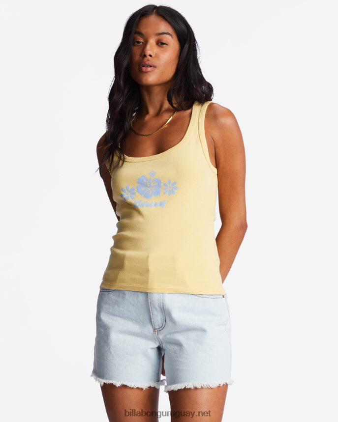 tanto mahalo camiseta sin mangas mujer ella es soleada DR68442114 Billabong