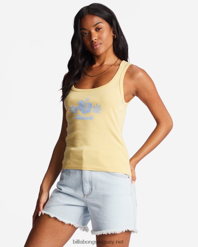 tanto mahalo camiseta sin mangas mujer ella es soleada DR68442114 Billabong