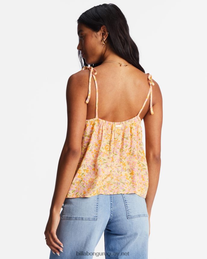 amo el top de tirantes de sol mujer ponche de durazno DR68441994 Billabong