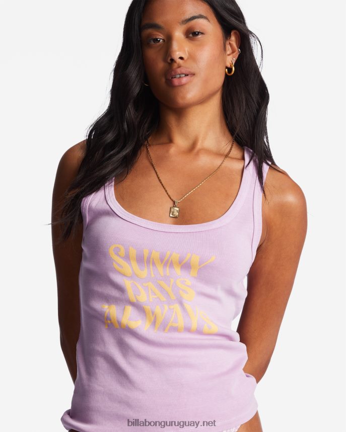 camiseta sin mangas de días soleados mujer sueño lila DR68442122 Billabong