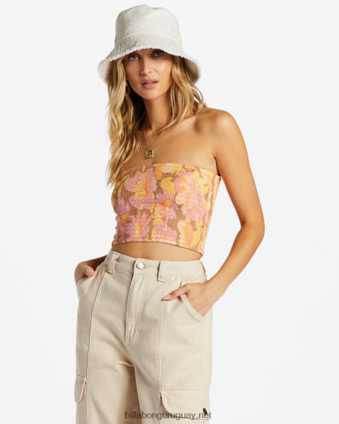 mantenlo simple top corto fruncido mujer multi DR68442049 Billabong
