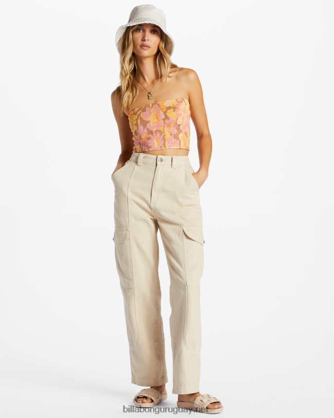 mantenlo simple top corto fruncido mujer multi DR68442049 Billabong