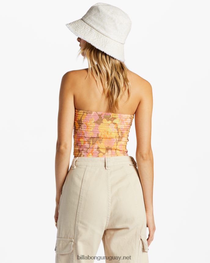mantenlo simple top corto fruncido mujer multi DR68442049 Billabong