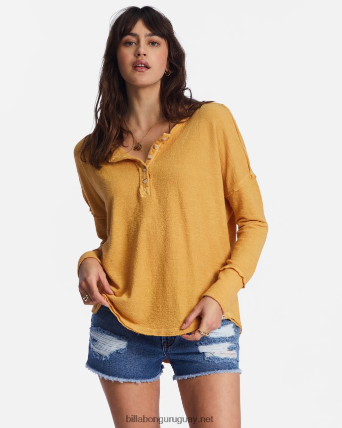 nuevo top henley anyday mujer Costa Dorada DR68442200 Billabong