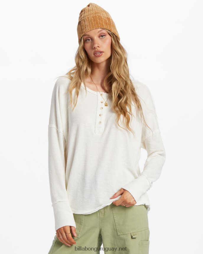 nuevo top henley anyday mujer cristal de sal DR68441954 Billabong