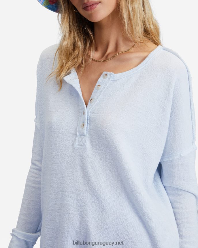 nuevo top henley anyday mujer gota de lluvia DR68442306 Billabong