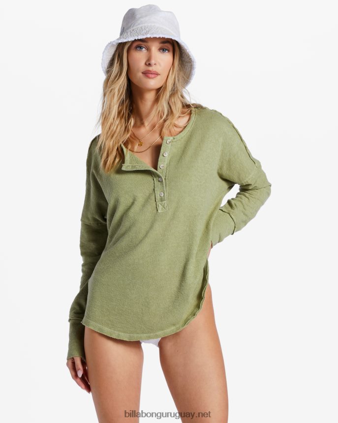 nuevo top henley anyday mujer palta DR68442061 Billabong