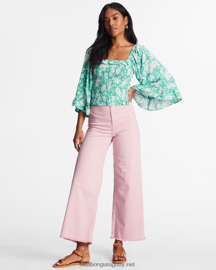 sé mi nena top con mangas acampanadas mujer hierba dulce DR68442173 Billabong