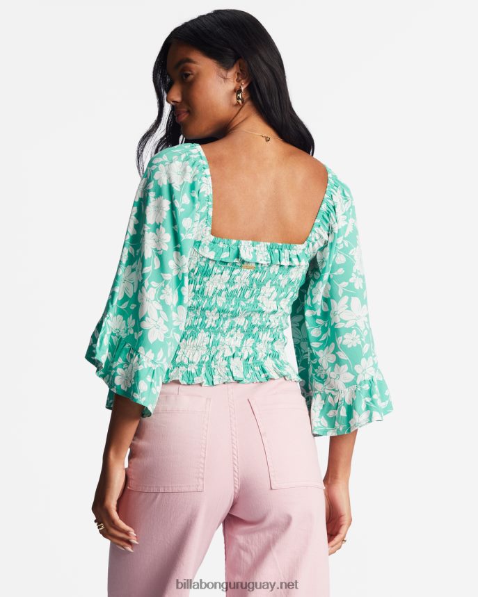 sé mi nena top con mangas acampanadas mujer hierba dulce DR68442173 Billabong