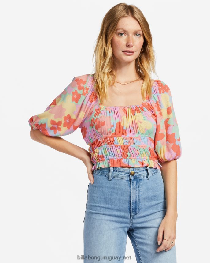 sigue soñando top corto mujer pastel de durazno DR68441861 Billabong