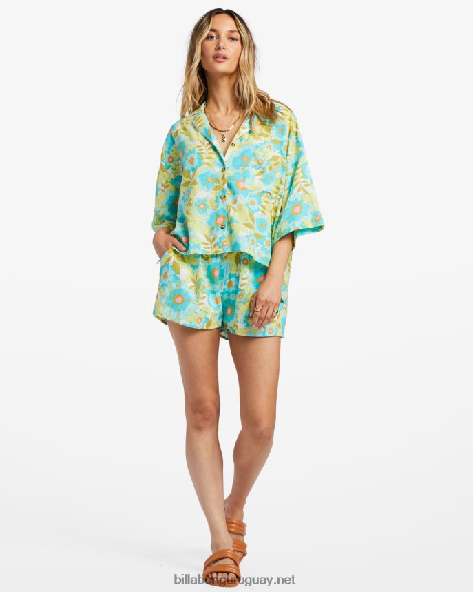 todo buen top con botones mujer ojos del océano DR68441802 Billabong