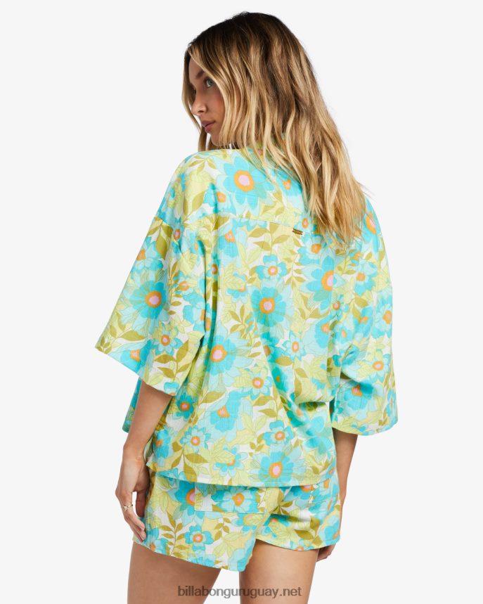 todo buen top con botones mujer ojos del océano DR68441802 Billabong