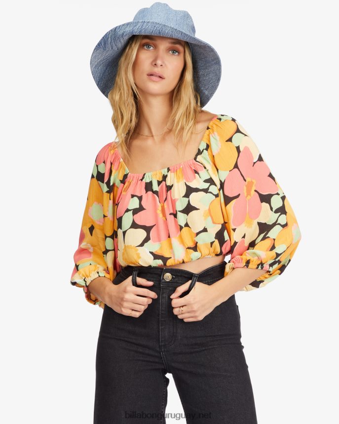 top corto con mangas abullonadas sun city 2 mujer multi DR68442253 Billabong
