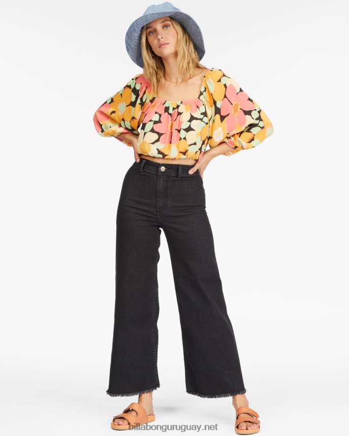 top corto con mangas abullonadas sun city 2 mujer multi DR68442253 Billabong