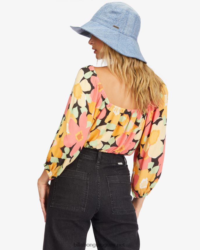 top corto con mangas abullonadas sun city 2 mujer multi DR68442253 Billabong