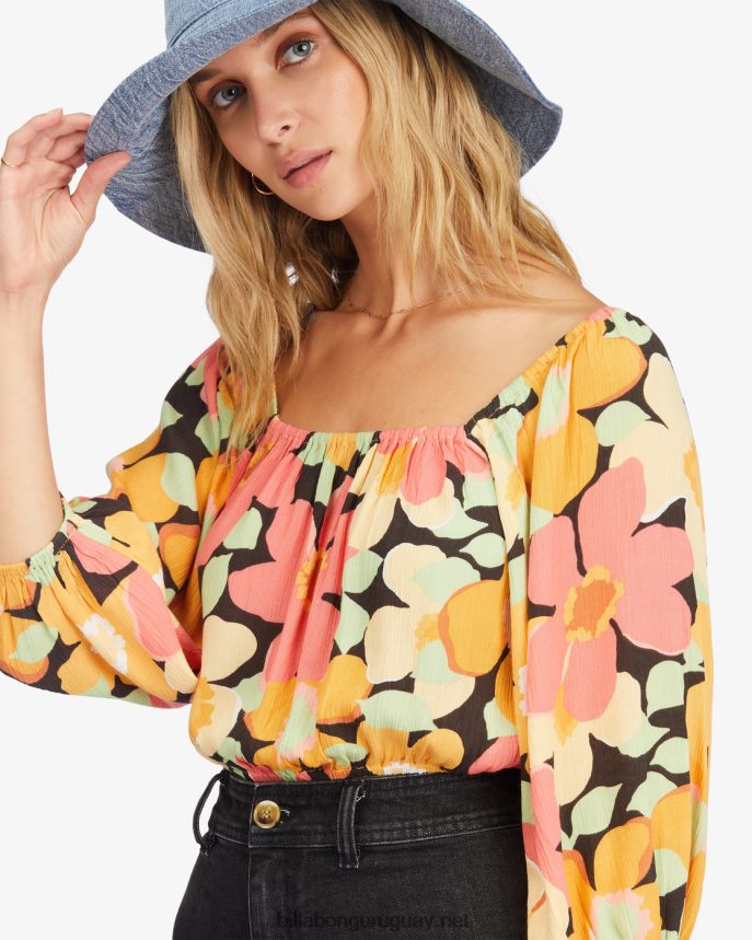 top corto con mangas abullonadas sun city 2 mujer multi DR68442253 Billabong