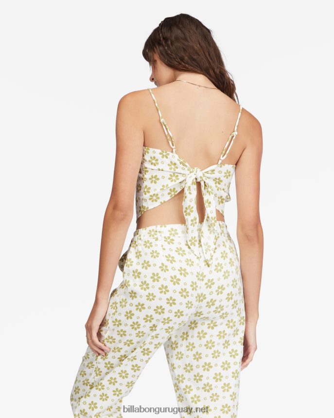 top corto con pañuelo de doble toma mujer cristal de sal DR68442277 Billabong