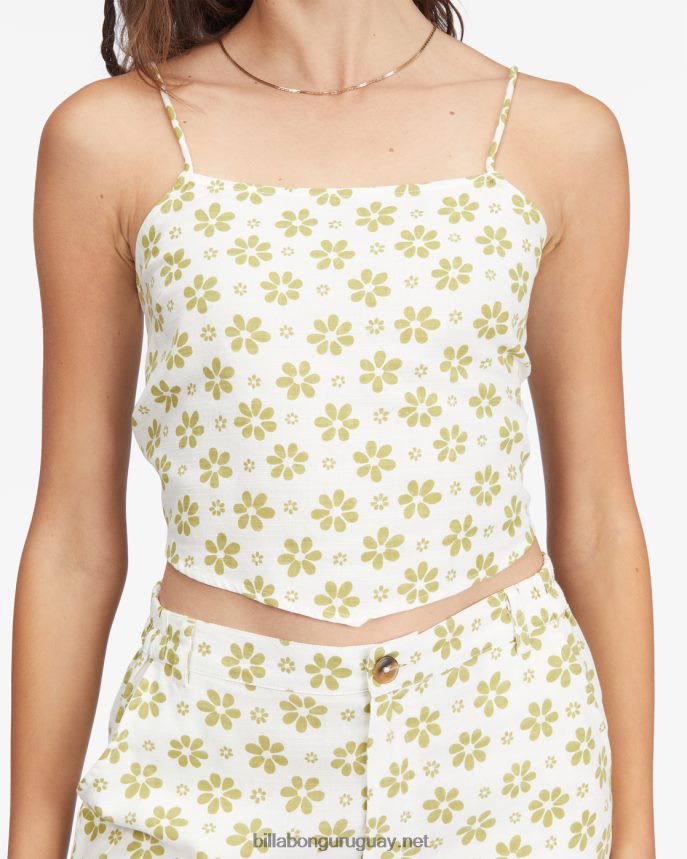 top corto con pañuelo de doble toma mujer cristal de sal DR68442277 Billabong
