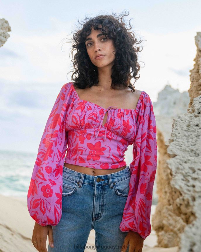 top corto en tu mente mujer orquídea brillante DR68442138 Billabong
