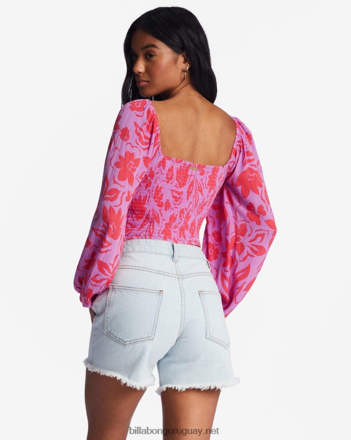top corto en tu mente mujer orquídea brillante DR68442138 Billabong