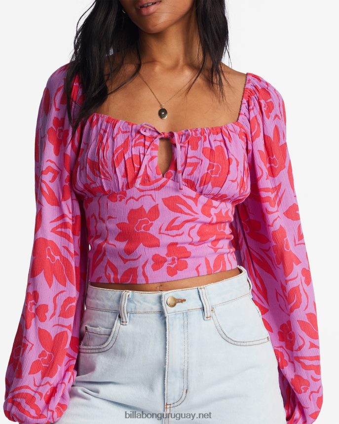 top corto en tu mente mujer orquídea brillante DR68442138 Billabong