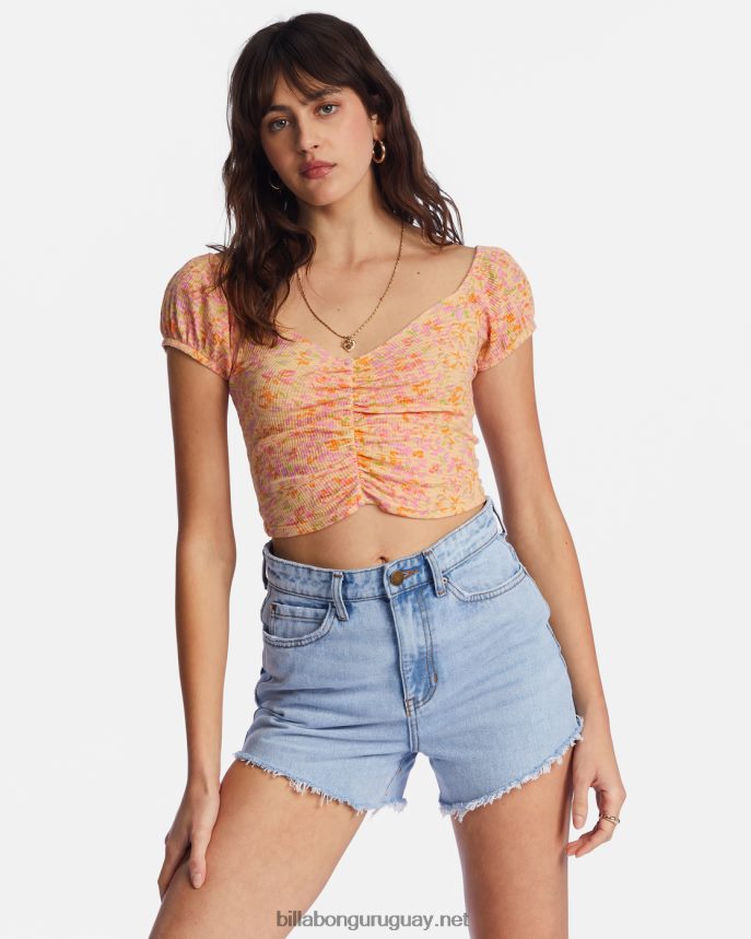 top corto muy dulce mujer ponche de durazno DR68442168 Billabong