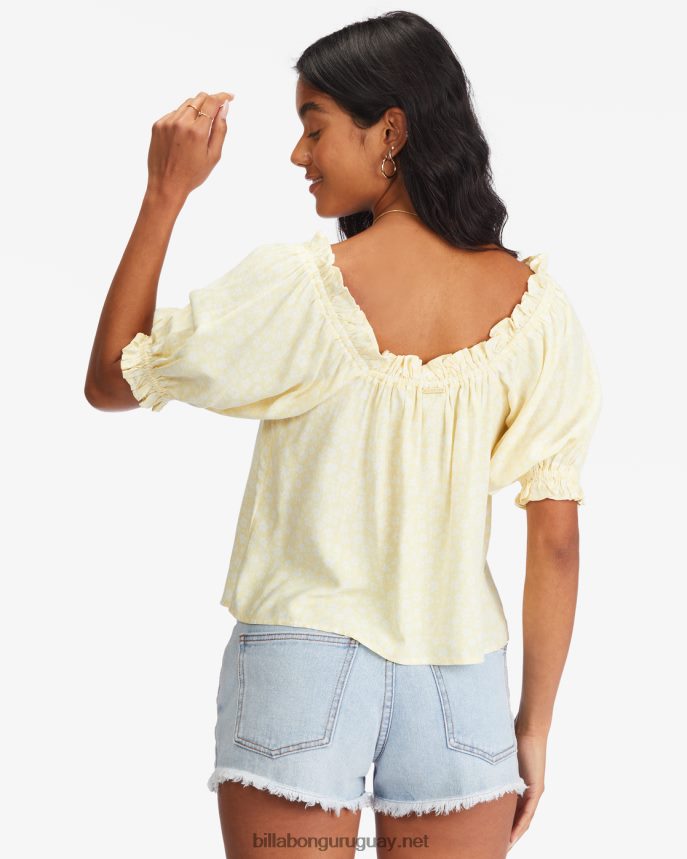 top de manga farol de cielos soleados mujer cristal de sal DR68442284 Billabong