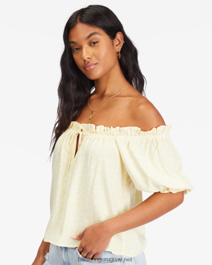 top de manga farol de cielos soleados mujer cristal de sal DR68442284 Billabong