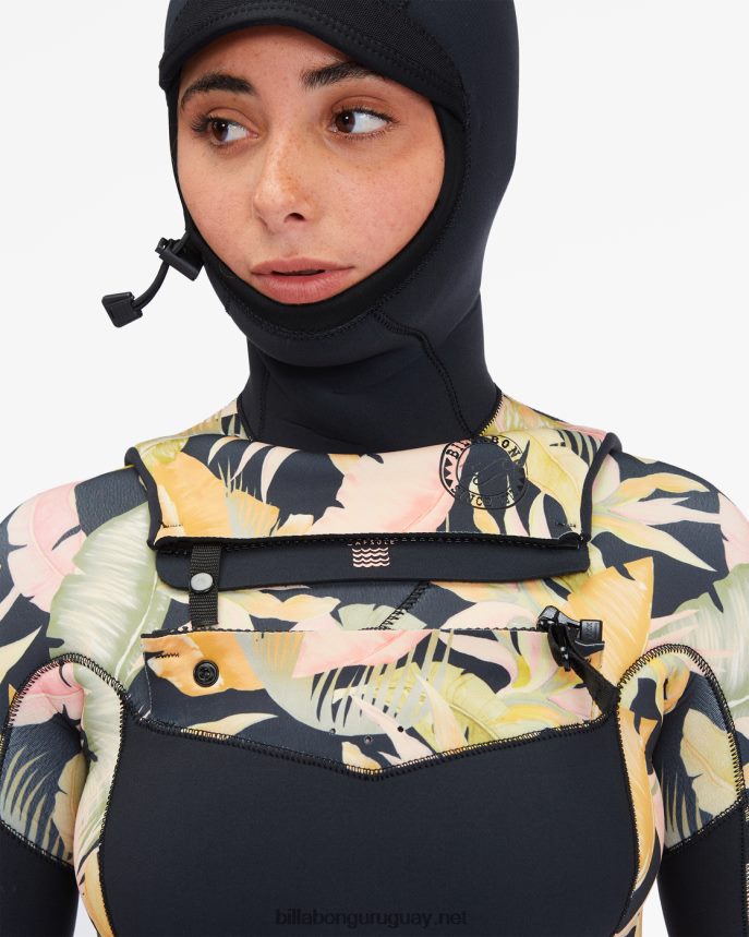 Traje de neopreno completo con capucha 4/3 salty dayz mujer noche de la selva DR68442593 Billabong