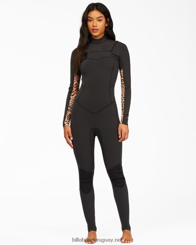 Traje de neopreno completo con cremallera en el pecho 3/2 salty dayz mujer animal DR68442596 Billabong