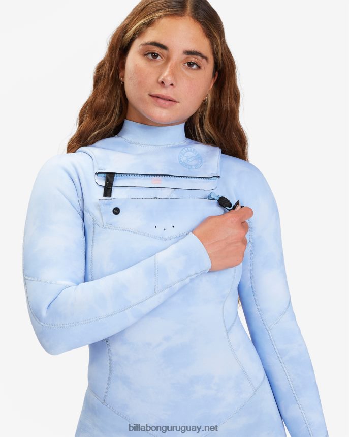 Traje de neopreno completo con cremallera en el pecho 3/2 salty dayz mujer lavado de olas DR68442594 Billabong