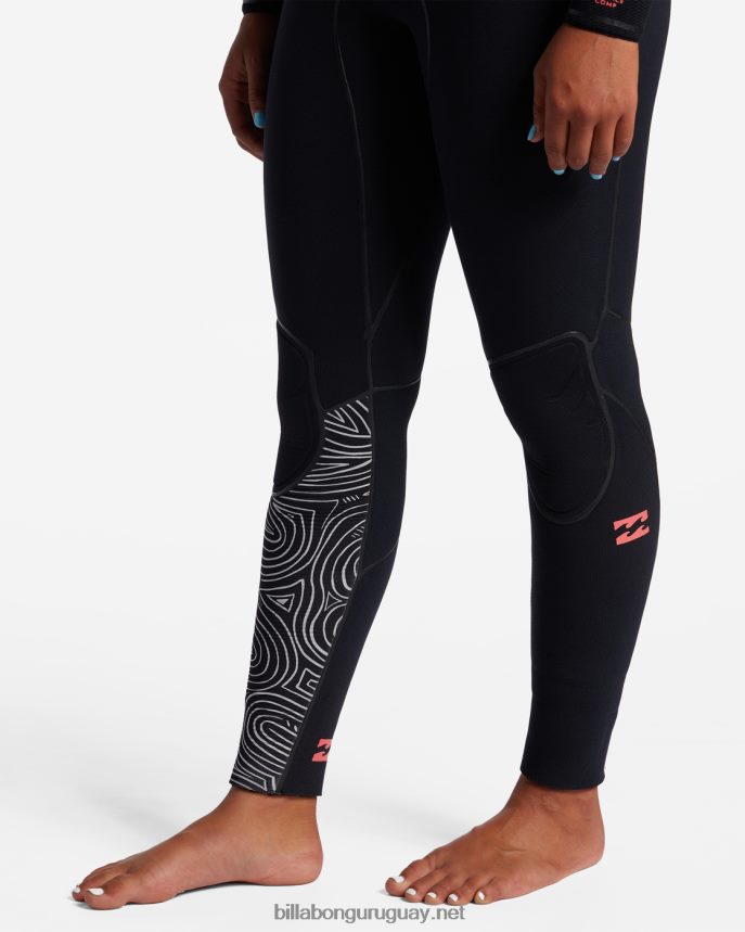 Traje de neopreno con capucha y cremallera en el pecho de horno 6/5 mujer senderos de medianoche DR68442595 Billabong
