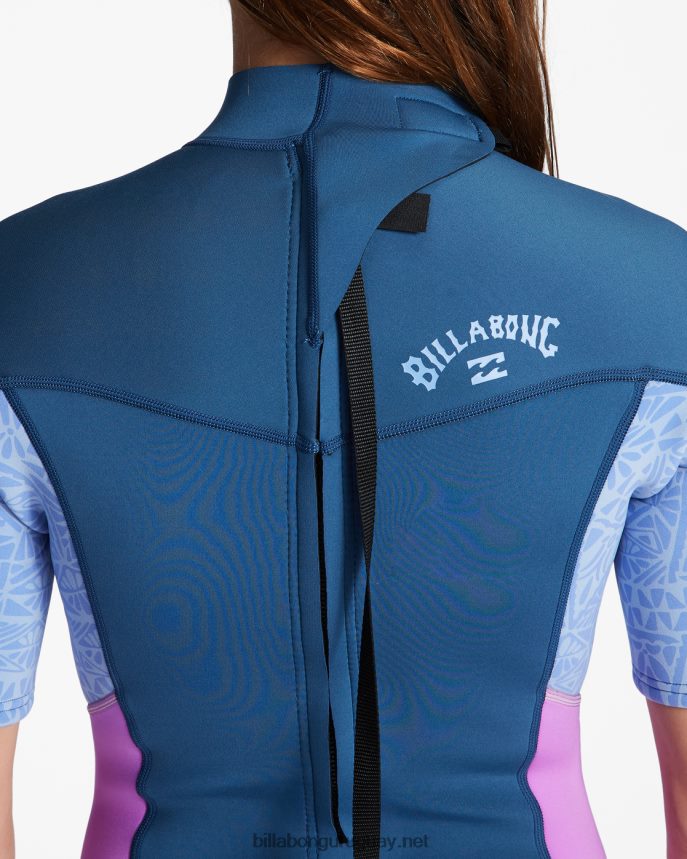 Mono de manga corta con cremallera trasera 2/2 Synergy mujer mar profundo DR68442590 Billabong