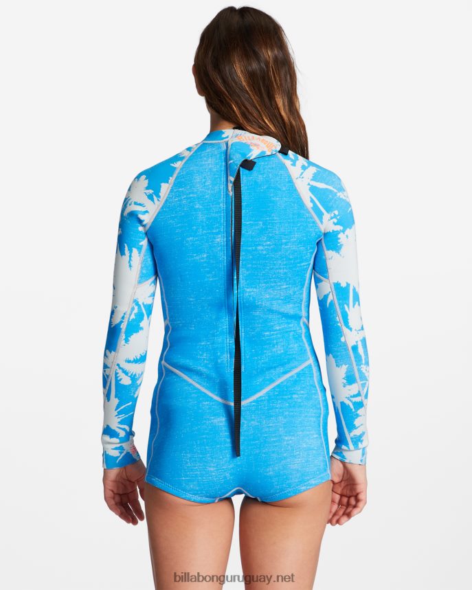 Traje de primavera de manga larga de fiebre de primavera 2/2 mujer hawai azul DR68442591 Billabong