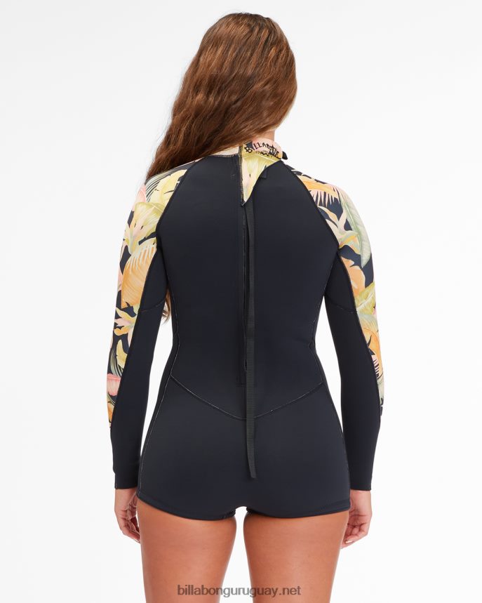 Traje de primavera de manga larga de fiebre de primavera 2/2 mujer noche de la selva DR68442578 Billabong
