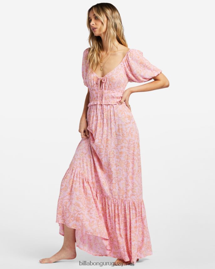 dulce en tu maxi vestido mujer senderos rosas DR68441813 Billabong
