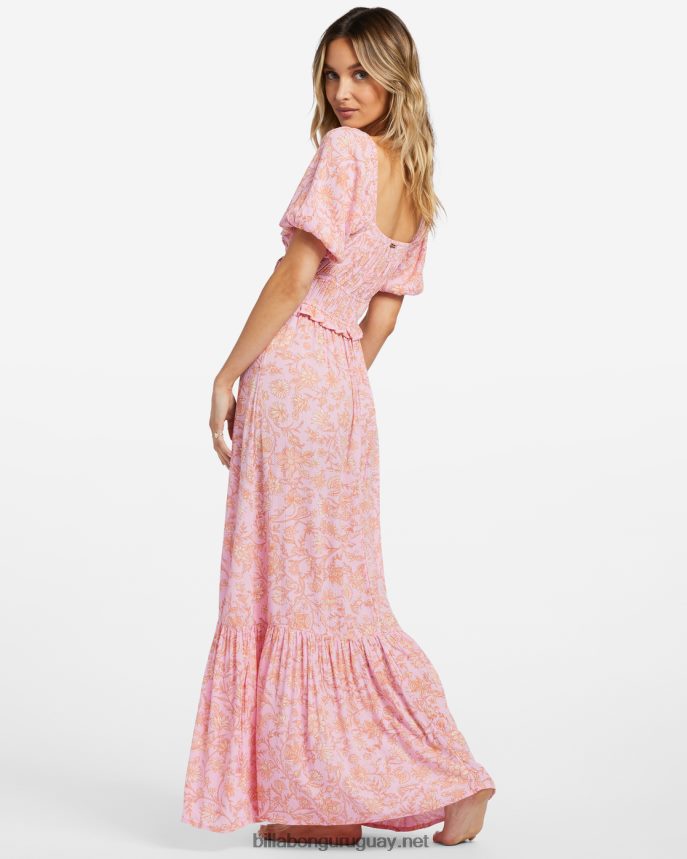 dulce en tu maxi vestido mujer senderos rosas DR68441813 Billabong