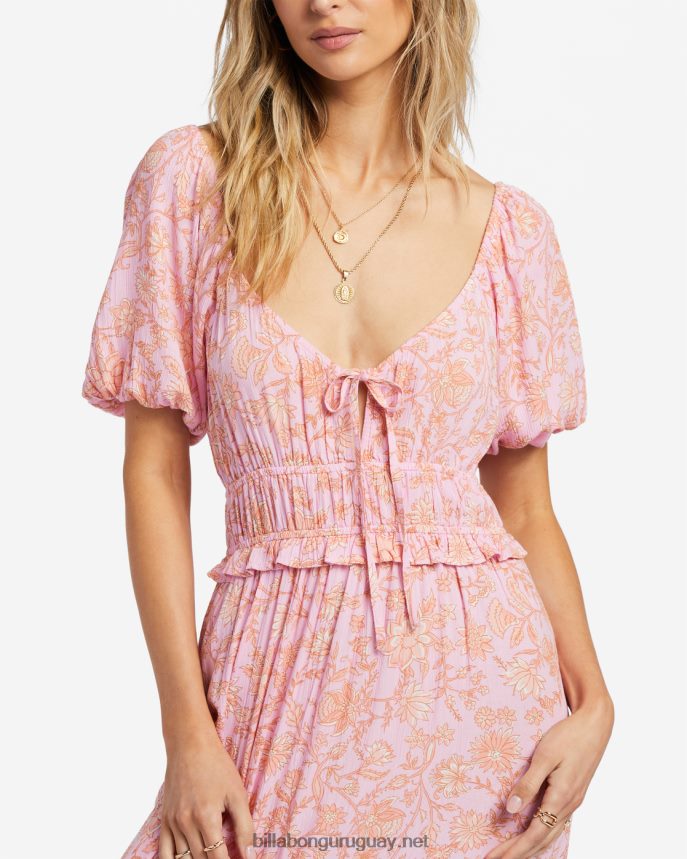 dulce en tu maxi vestido mujer senderos rosas DR68441813 Billabong
