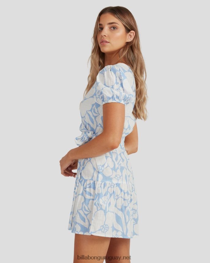 más allá del vestido cruzado azul mujer dulce azul DR68442290 Billabong