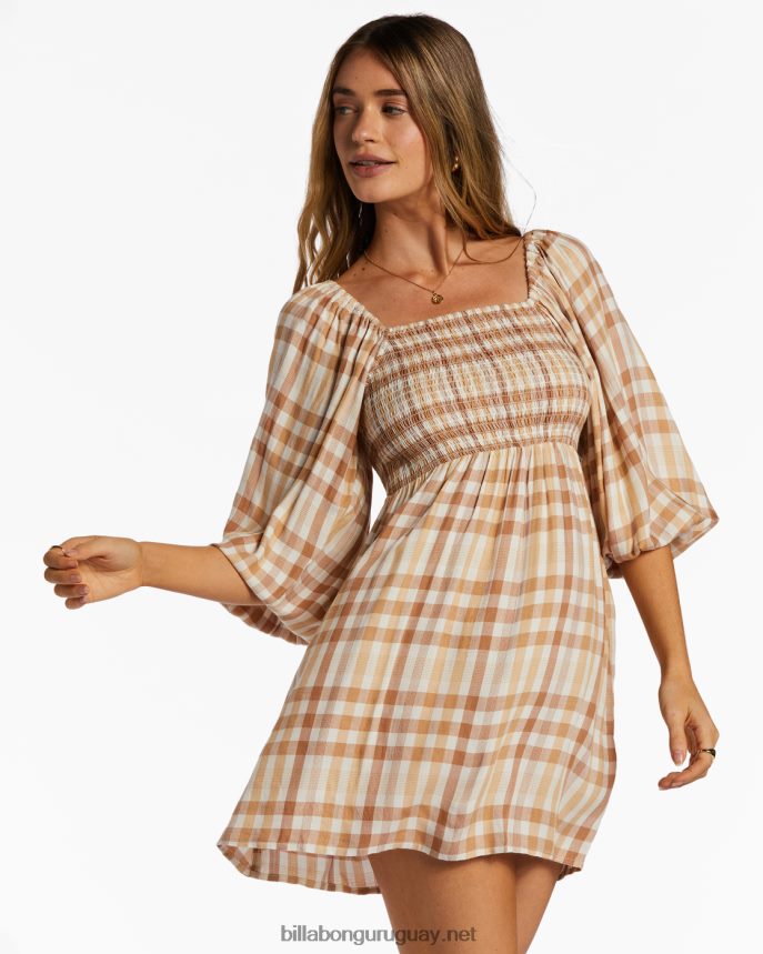 mini vestido de los días del paraíso mujer trufa DR68442091 Billabong