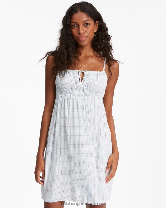 mini vestido lencero azul de Feelin mujer gota de lluvia DR68442315 Billabong