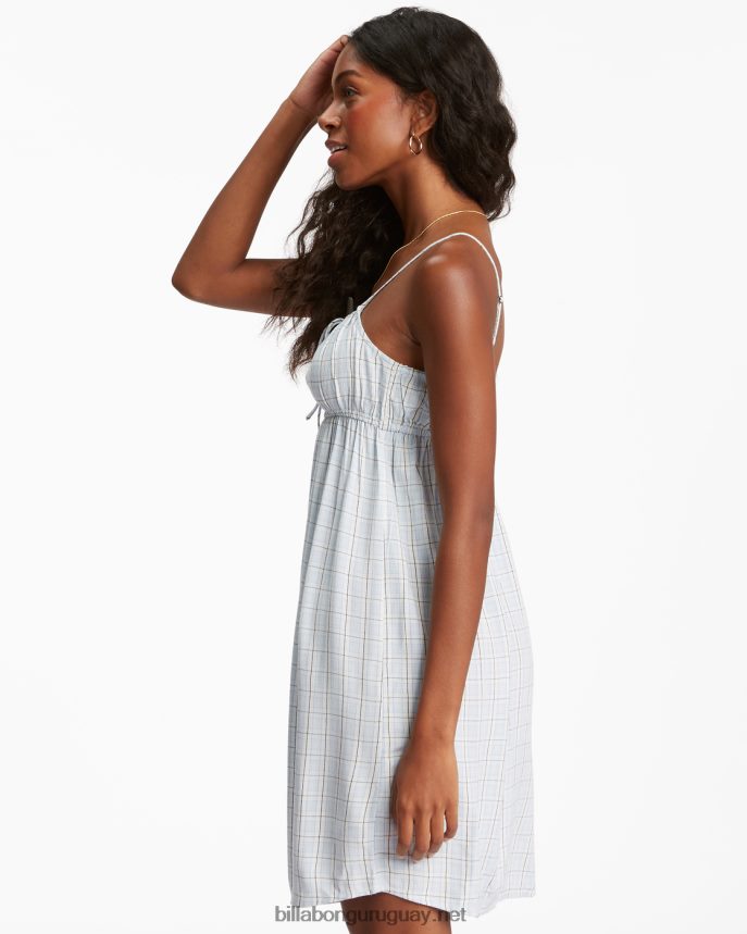 mini vestido lencero azul de Feelin mujer gota de lluvia DR68442315 Billabong