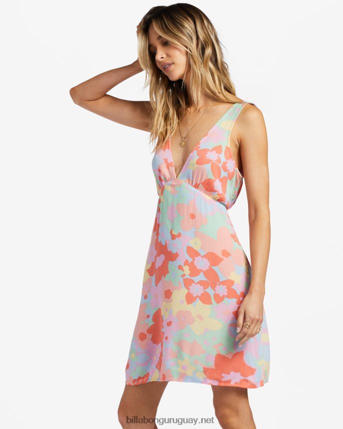 siente el mini vestido de amor mujer pastel de durazno DR68441853 Billabong