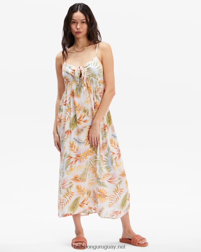 torcerlo vestido mujer blanco/multicolor DR68442374 Billabong