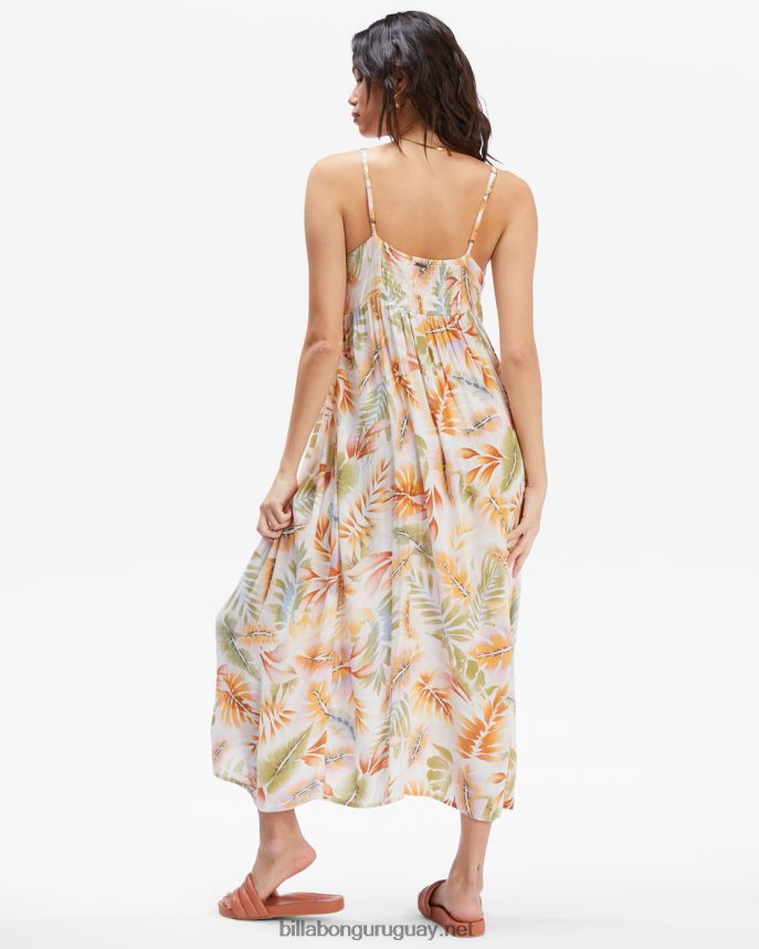 torcerlo vestido mujer blanco/multicolor DR68442374 Billabong