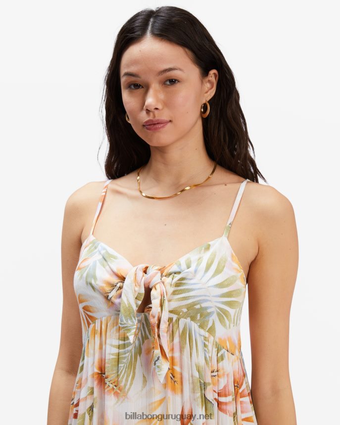torcerlo vestido mujer blanco/multicolor DR68442374 Billabong